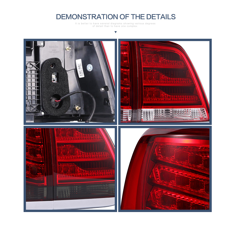 FOR TOYOTA LAND CURISER 2008-2011 LED TAIL LAMP