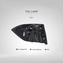 FOR TOYOTA HIGHLANDER 2008-2011 LED TAIL LAMP