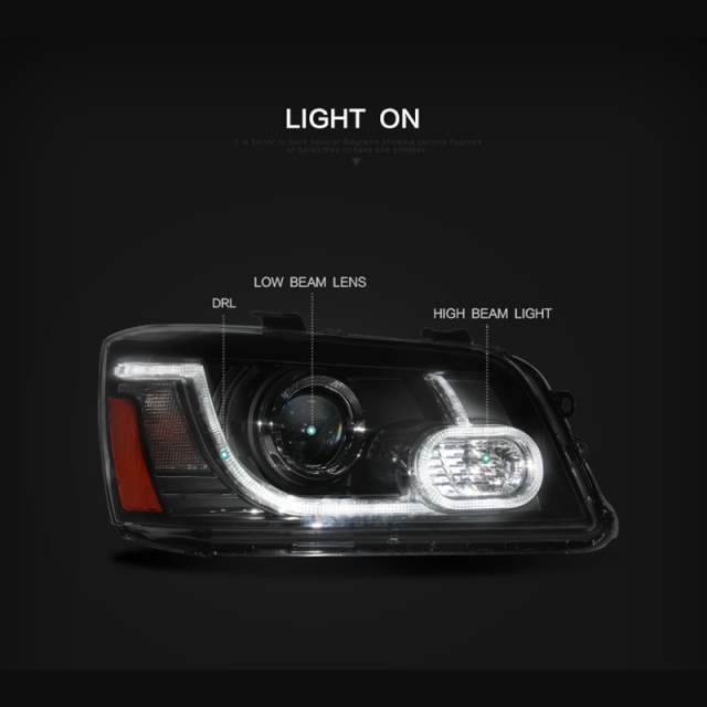 FOR TOYOTA HIGHLANDER 2001-2007 LED HEAD LAMP (US TYPE)