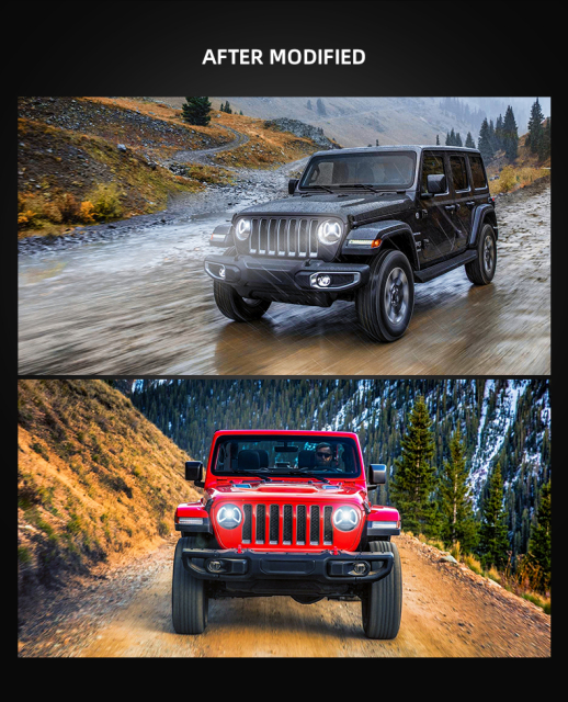 FOR JEEP WRANGLER 2018-UP HEAD LAMP