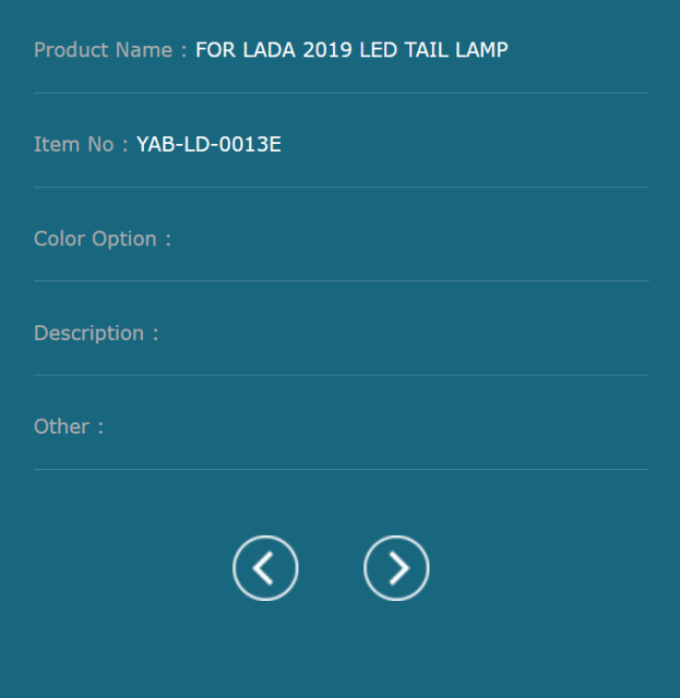 FOR LADA 2019 LED TAIL LAMP