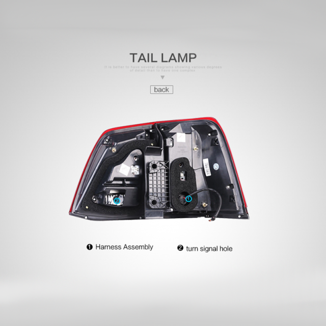 FOR TOYOTA LAND CURISER 2008-2011 LED TAIL LAMP