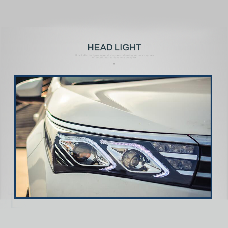FOR TOYOTA COROLLA 2014-2017 LED HEAD LAMP