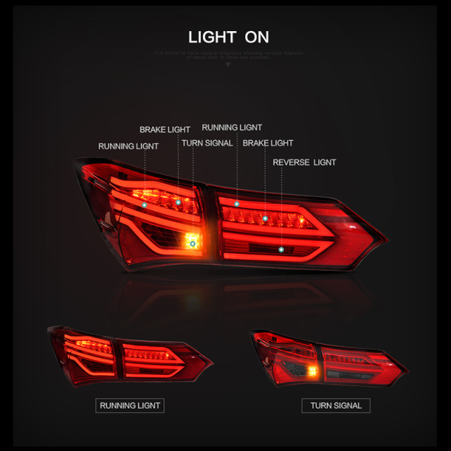  FOR TOYOTA COROLLA 2014-UP LED TAIL LAMP