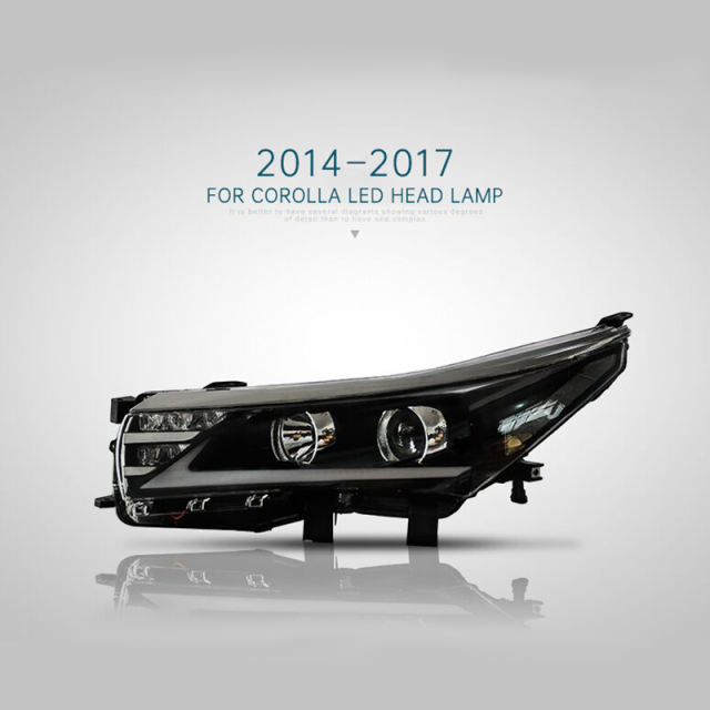 FOR TOYOTA COROLLA 2014-2017 LED HEAD LAMP