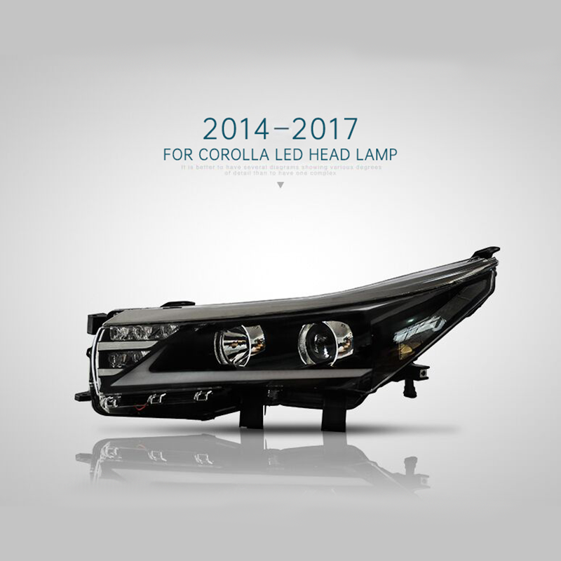 FOR TOYOTA COROLLA 2014-2017 LED HEAD LAMP