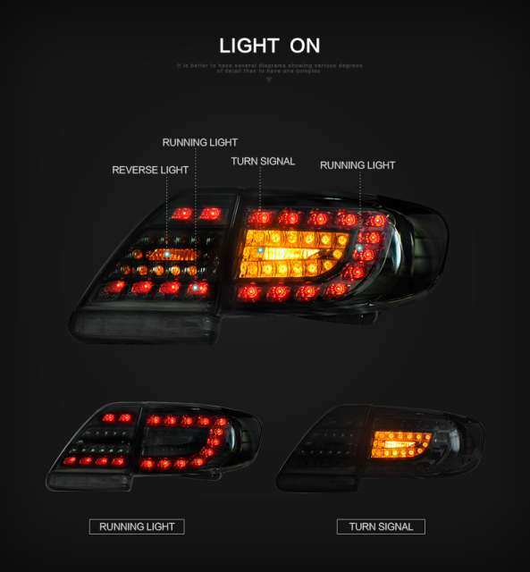 FOR TOYOTA COROLLA 2011-2013 LED TAIL LAMP