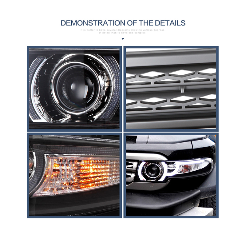 FOR TOYOTA FJ CRUISER 2007-2015 HEAD LAMP