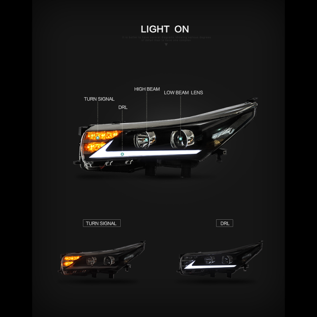 FOR TOYOTA COROLLA 2014-2017 LED HEAD LAMP