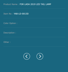 FOR LADA 2019 LED TAIL LAMP