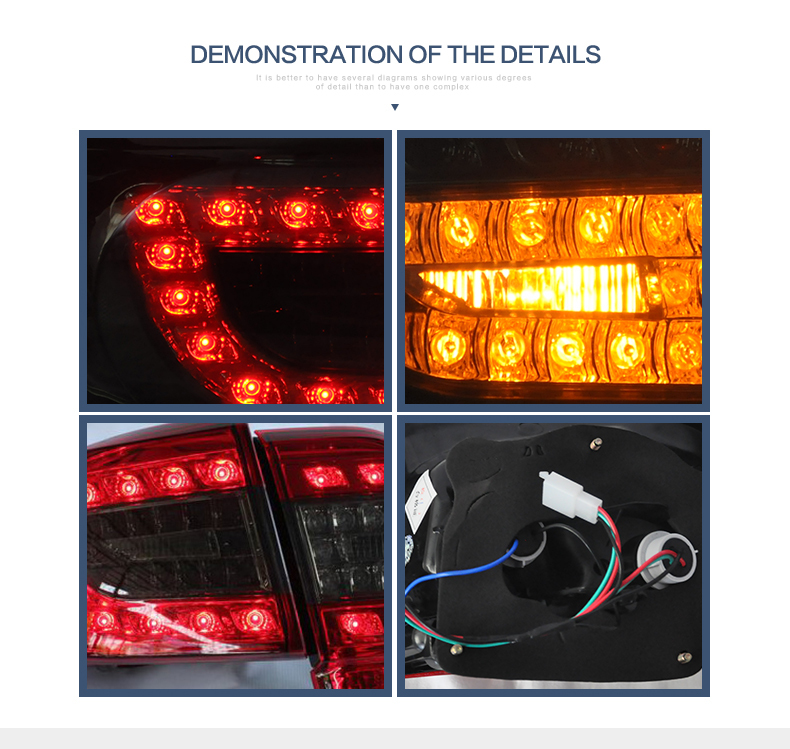 FOR TOYOTA COROLLA 2011-2013 LED TAIL LAMP
