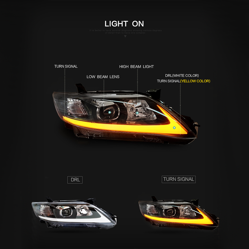 FOR TOYOTA CAMRY 2009-2011 HEAD LAMP(USA TYPE)