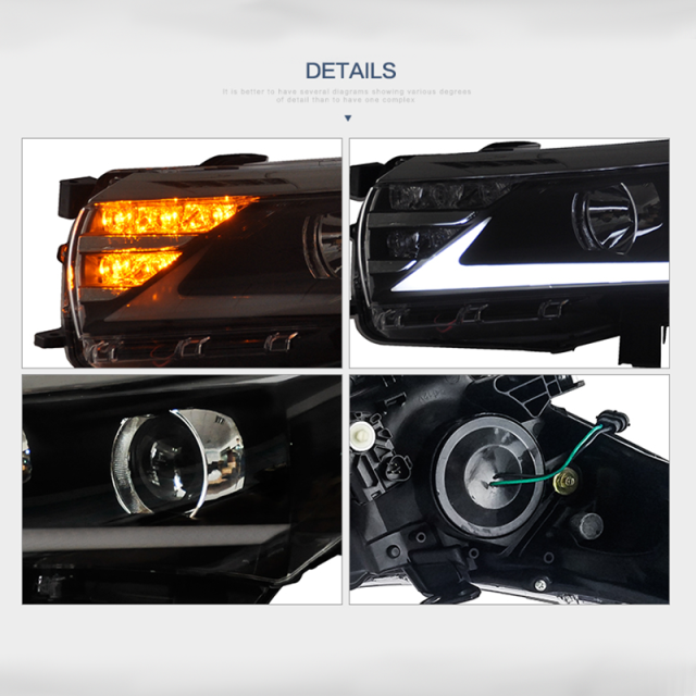 FOR TOYOTA COROLLA 2014-2017 LED HEAD LAMP