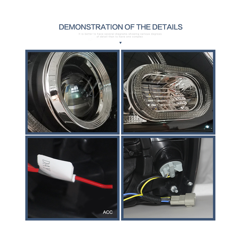 FOR TOYOTA HIGHLANDER 2001-2007 LED HEAD LAMP (US TYPE)