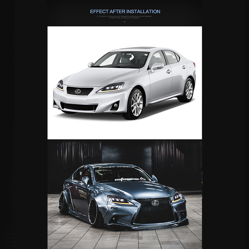 FOR LEXUS IS250 2006-2012 FULL LED HEAD LAMP