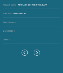 FOR LADA 2019 LED TAIL LAMP