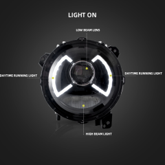 FOR JEEP WRANGLER 2018-UP HEAD LAMP