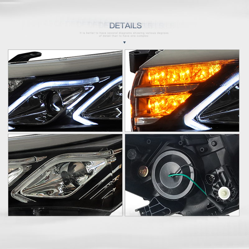 FOR TOYOTA COROLLA 2014-2017 LED HEAD LAMP