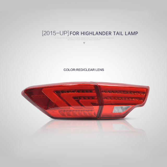 FOR TOYOTA HIGHLANDER 2015-UP LED TAIL LAMP
