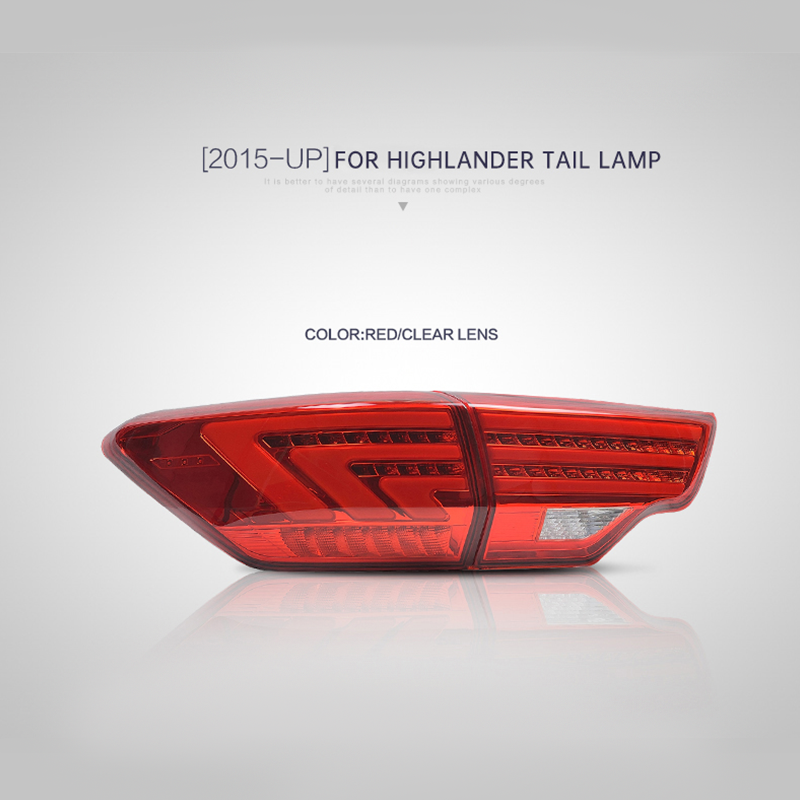 FOR TOYOTA HIGHLANDER 2015-UP LED TAIL LAMP