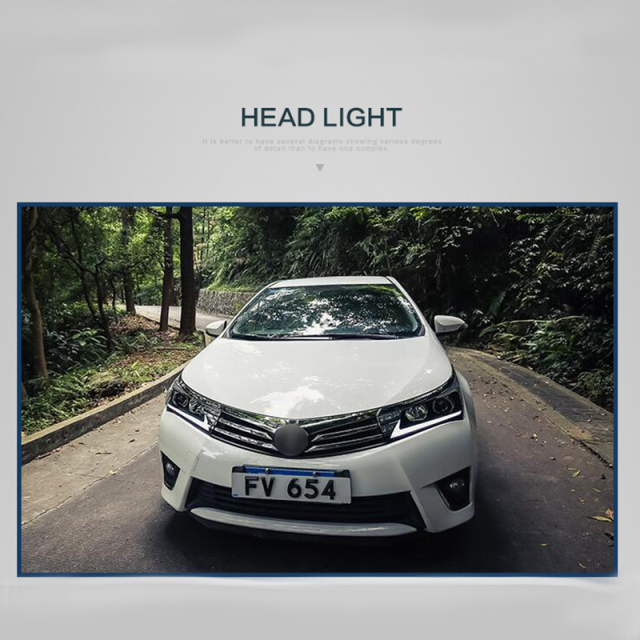 FOR TOYOTA COROLLA 2014-2017 LED HEAD LAMP