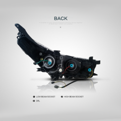 FOR TOYOTA COROLLA 2014-2017 LED HEAD LAMP