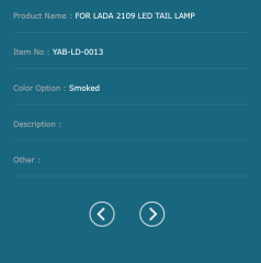 FOR LADA 2109 LED TAIL LAMP