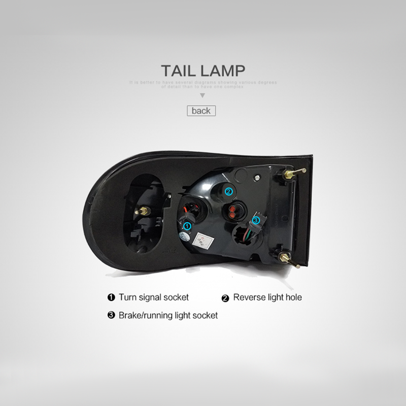 FOR TOYOTA FJ CRUISER 2007-2015 TAIL LAMP