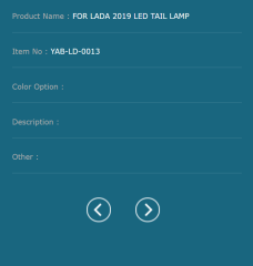 FOR LADA 2019 LED TAIL LAMP