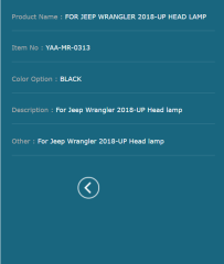 FOR JEEP WRANGLER 2018-UP HEAD LAMP