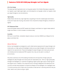 Smoked Jeep JL Switchback Led Turn Signal Sequential 2018 2019 2020 Jeep Wrangler Led Turn Signals DRL for Sport Sport S