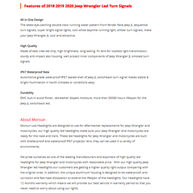 Smoked Jeep JL Switchback Led Turn Signal Sequential 2018 2019 2020 Jeep Wrangler Led Turn Signals DRL for Sport Sport S