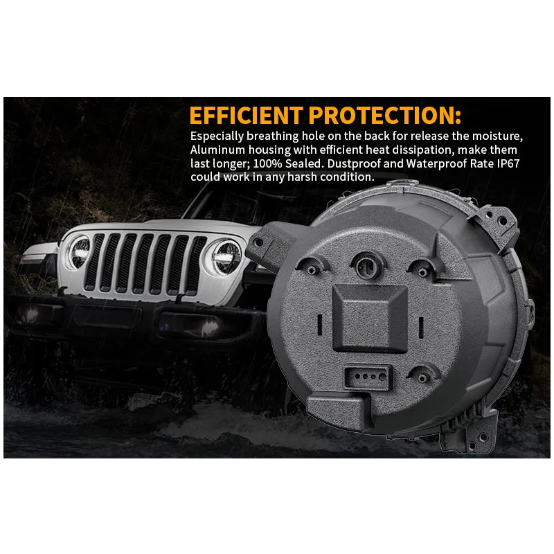 DOT SAE 2018 2019 Jeep Wrangler Moab Edition Led Headlights for Jeep Wrangler Moab