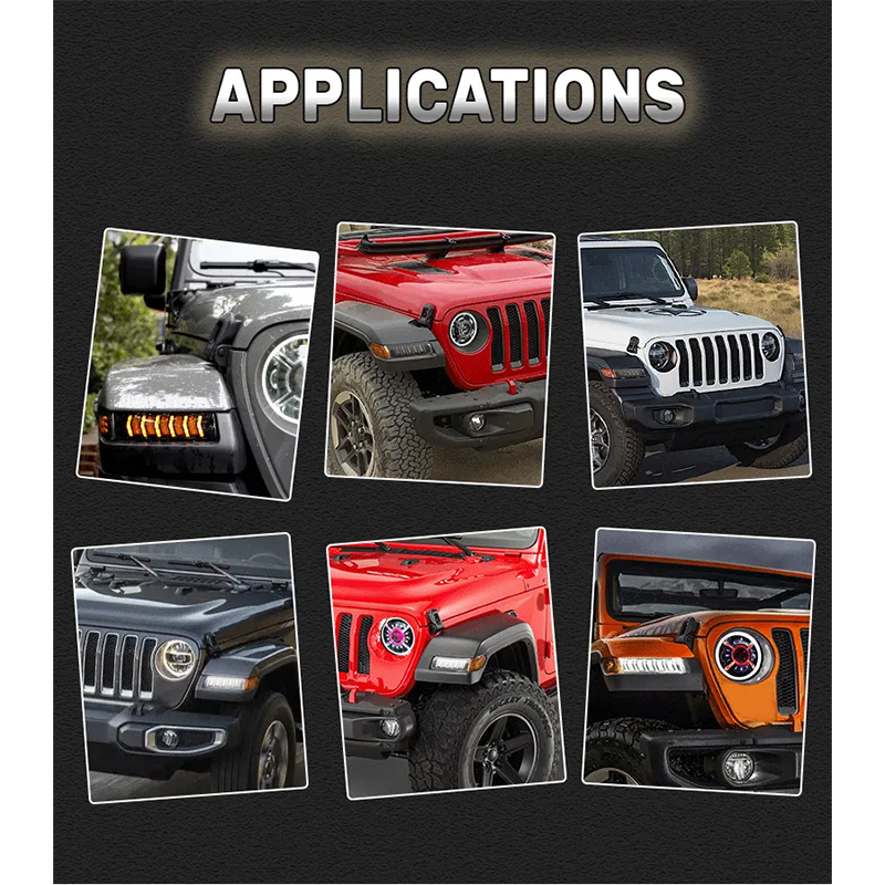 2018 Jeep Wrangler JL Led Daytime Running Lights Jeep JL Sequential Turn Signals for Sahara Rubicon Gladiator