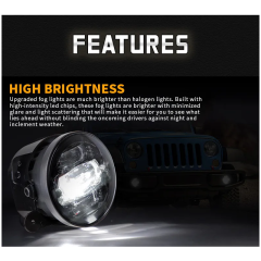 High Brightness 2007-2017 Jeep JK Led Fog Lights OEM 4 inch Jeep Wrangler JK Fog Light Replacement