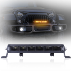 Amber and White Off Road Led Light Bar for Jeep Wrangler JL JK Gladiator