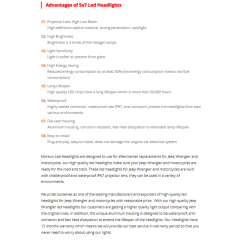 Square 5x7 led headlight for cherokee xj hi/lo beam Reflector led headlamp with angel eye for jeep accessories