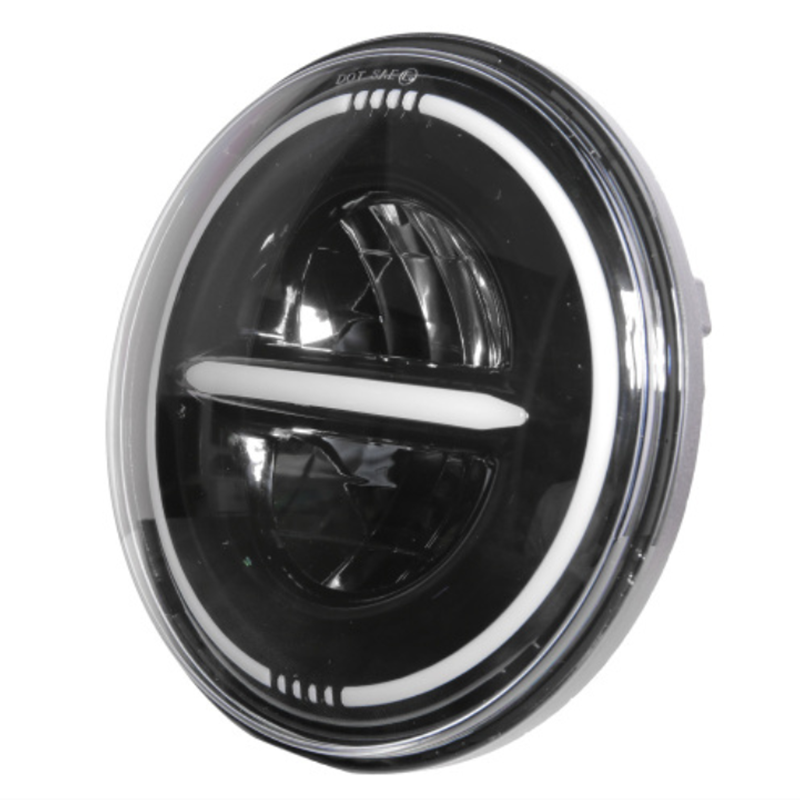 7 Round Led Halo Headlights for 2010 Jeep Wrangler JK JKU with Drl and Amber Turn Signals