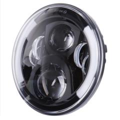 For Jeep Wrangler JK CJ TJ Headlight with Yellow Turning Signal Two Style Optional 7" LED Headlight for Bonniville for Harley Motorcycle