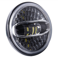 Unique Jepp JL Headlight 7" LED Headlight with Bracket Adaptor Hi Low Beam Headlight with Halo for Jeep JL 2018+