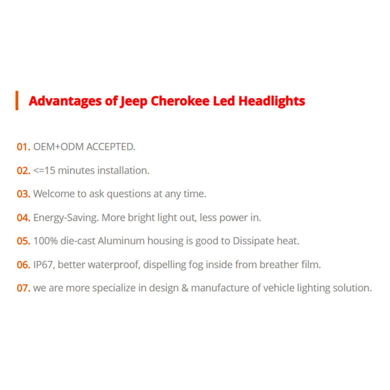 Square 5x7 led headlight for cherokee xj hi/lo beam Reflector led headlamp with angel eye for jeep accessories