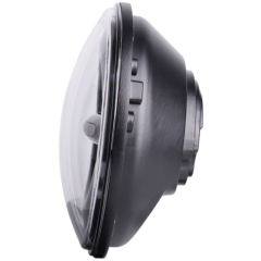 7" LED Headlights 45W High Low Beam LED H4 Halo Angel Eye DRL Amber Turn Signal for Jeep Wrangler JK Harley