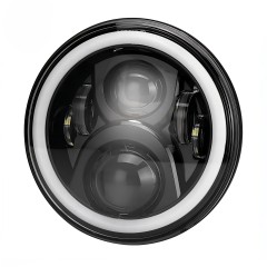 For Lands Rover Defender/Royal Enfield Headlight 7" Led Headlight with DRL Turning for Jeep Wrangler JK JKU CJ TJ