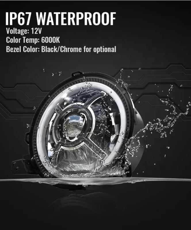 Newest Design 9 inch 2018 Jeep Wrangler JL LED Headlights DOT SAE Jeep JL Led Headlights 2018 2019