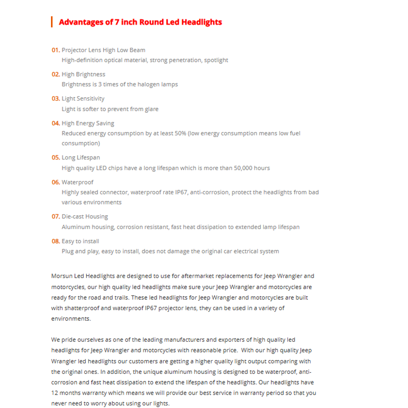 58W hi/lo beam halo lights for jeep wrangler tj 1997-2006