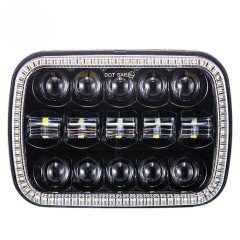 5x7 inch led headlight for GMC/Chevrolet headlamp with halo for jeep cherokee xj parts led lights