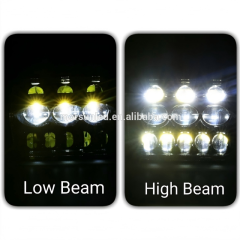 For Jeep YJ cherokee xj 5x7 inch headlamp 5800lm for Ford Super Duty 7x6 led headlight