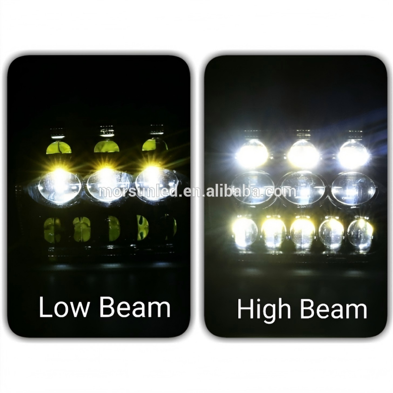 For Jeep YJ cherokee xj 5x7 inch headlamp 5800lm for Ford Super Duty 7x6 led headlight
