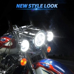 Led Red Halo Lights for Jeep Wrangler JK TJ LJ Red Halo Headlights Jeep Wrangler hi/lo Beam DRL