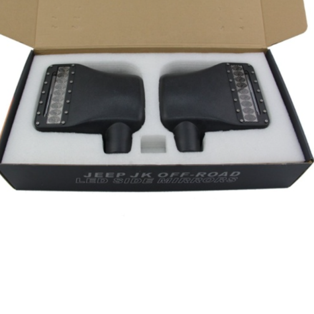 Jeep JK rear view mirror led lights Jeep Wrangler rear view mirror light replacement